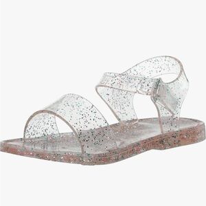 Carters Glitter Clear Strap Jelly Sandals